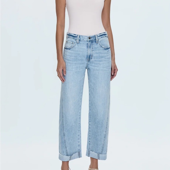 Pistola Kacey Mid Rise Cuffed Straight Jean Berkeley - Picture 5 of 5